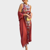 Two-Piece Dress and Kimono Set