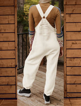 Women's Fleece Dungaree Jumpsuit | Ultra-Soft