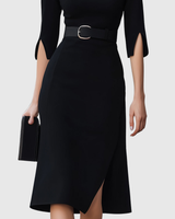 Classic Black Midi Dress