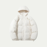 Men's quilted jacket - Warm textile winter jacket