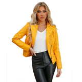 Women's Genuine Lambskin Leather Jacket | Concealed Zipper