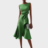 Draped Midi Dress