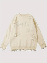 Torn sweater for women