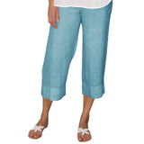 High-Waist Straight-Cut Linen Trouser