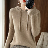 Women's Cashmere hooded sweater