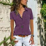 Women's Short-sleeved streetwear blouse