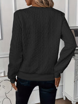 Elegant knitted sweater for autumn