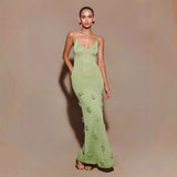 Crochet Dress with Floral Sequins I Ideal for Spring