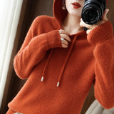 Women's Cashmere hooded sweater