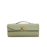 Women's leather handbag | Braided shoulder strap backpack