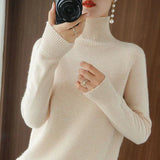 Women's sweater with turtleneck