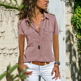 Women's Short-sleeved streetwear blouse