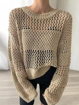 Trendy knitted sweater for women