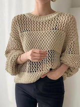Trendy knitted sweater for women