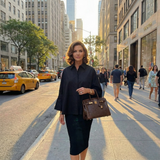 Women’s Oversized Button Down Shirt Cotton Blend
