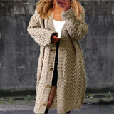 Fashionable long cardigan