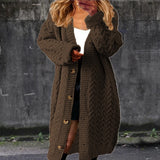 Fashionable long cardigan