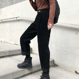 Women's Casual velvet leisure pants