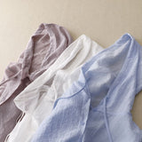 Long-Sleeved Hooded Blouse