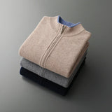 Men's cashmere zip jacket Warm and elegant - Perfect for autumn