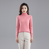 Women’s Turtleneck Knit Sweater Slim Fit Long Sleeve Pullover
