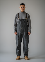 Men’s Workwear Bib Overalls Cotton Canvas Utility Dungarees