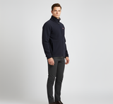 Men’s Full Zip Fleece Jacket Stand Collar Outdoor Casual Layer