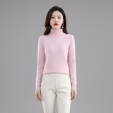 Women’s Turtleneck Knit Sweater Slim Fit Long Sleeve Pullover