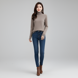 Women’s Turtleneck Knit Sweater Slim Fit Long Sleeve Pullover