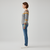 Women’s Fair Isle Knit Sweater Long Sleeve Pullover Wool Blend