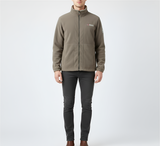 Men’s Full Zip Fleece Jacket with Stand Collar and Pockets