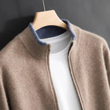 Men's cashmere zip jacket Warm and elegant - Perfect for autumn