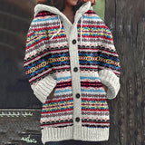 Cozy women's cardigan with button fastening