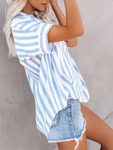 Stylish Women's Blouse with Striped Design
