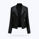 Women's Genuine Lambskin Leather Jacket | Concealed Zipper