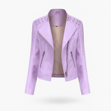 Women's Genuine Lambskin Leather Jacket | Concealed Zipper
