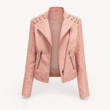 Women's Genuine Lambskin Leather Jacket | Concealed Zipper