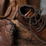 Men's Leather Ankle Boots | Cushioned Insole | Ergonomic Design