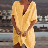Slim Summer Dress in Cotton