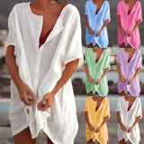Slim Summer Dress in Cotton