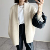 Women's Warm cardigan with elegant details