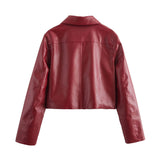 Plain leather jacket