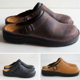Orthopedic leather clogs for autumn