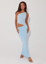 One-Shoulder Cut-Out Maxi Dress