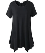 Plus Size Cotton Loose Fit Short Sleeve T-Shirt