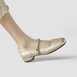 Stylish orthopedic shoes with ergonomic sole and round toe for women, comfortable and versatile for office or everyday wear