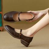 Classic Comfort Leather Mary Janes