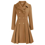 Women's Coat | Stylish A-line peacoat in wool