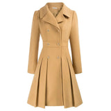 Women's Coat | Stylish A-line peacoat in wool