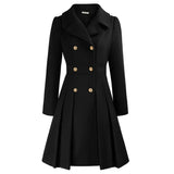 Women's Coat | Stylish A-line peacoat in wool